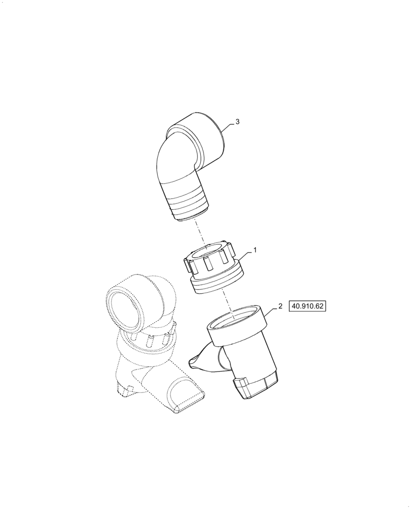 Схема запчастей Case IH 4430 - (40.910.63) - ALTERNATE BOOM DRAIN VALVE MOUNTING (40 ) - PLUMBING