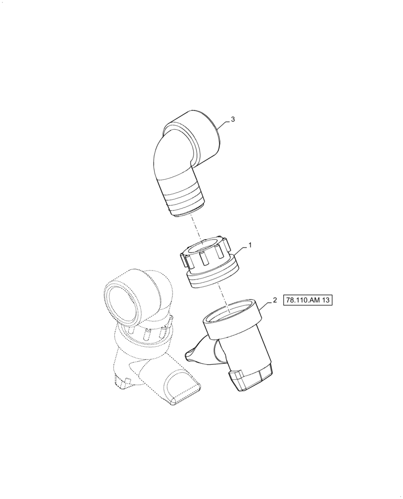 Схема запчастей Case IH PATRIOT 3240 - (78.110.AM[07]) - BOOM DRAIN VALVE, ALTERNATE MOUNTING (78) - SPRAYING