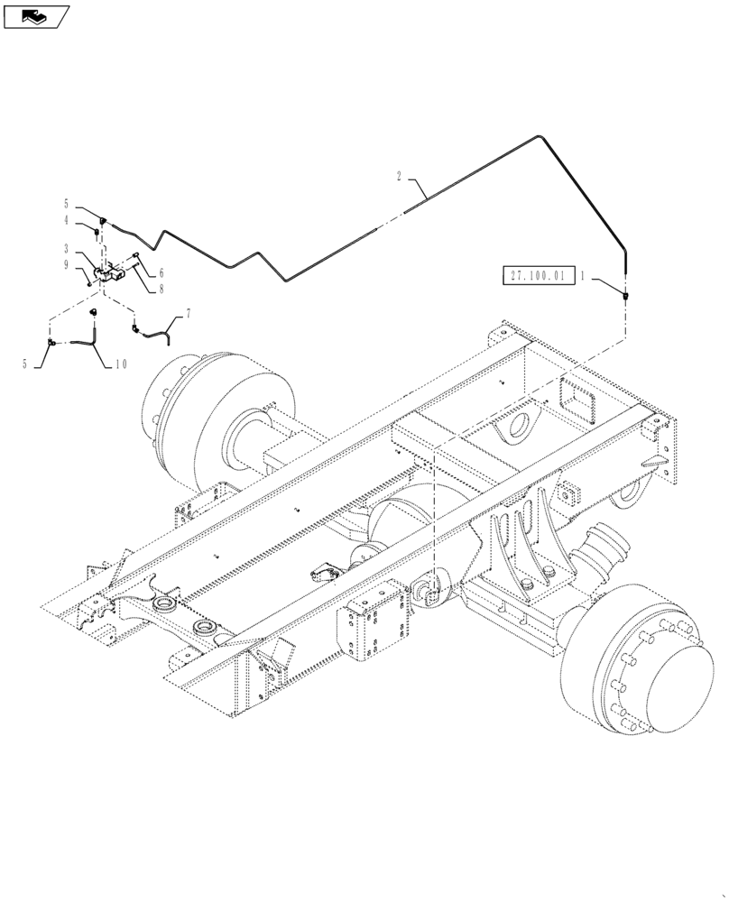 Схема запчастей Case IH TITAN 4040 - (36.200.AD[01]) - 2-SPEED PNEUMATIC VALVE, 4 WHL (36) - PNEUMATIC SYSTEM