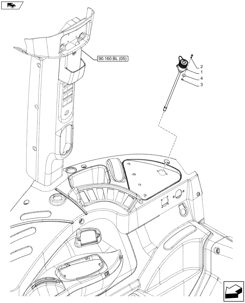 Схема запчастей Case IH FARMALL 105U - (55.680.AO[01]) - VAR - 332738 - ELECTRICAL SOCKET (55) - ELECTRICAL SYSTEMS