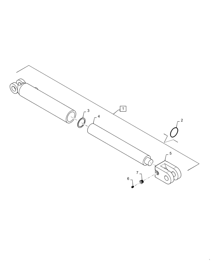 Схема запчастей Case IH 1225 EARLY RISER - (35.100.BI[03]) - HYDRAULIC CYLINDER 2 X 8 MARKER (35) - HYDRAULIC SYSTEMS