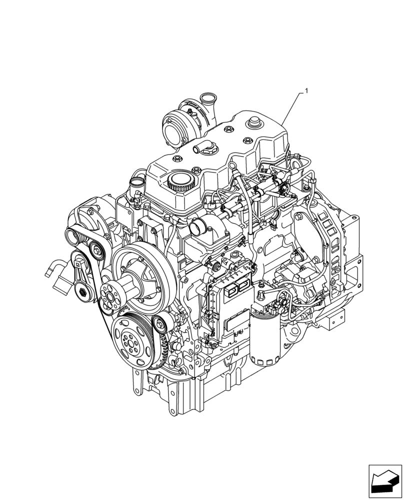 Схема запчастей Case IH F4DFE4131 B008 - (10.001.AD) - ENGINE (10) - ENGINE