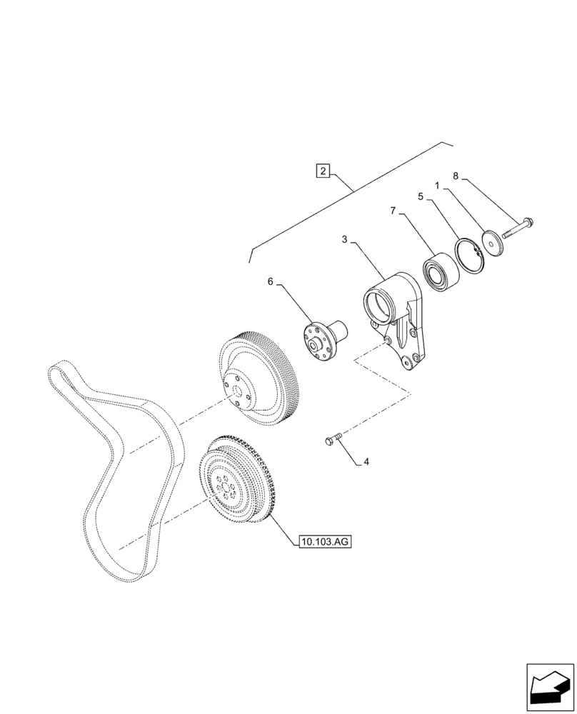 Схема запчастей Case IH F4DFE4132 B006 - (10.414.AC) - FAN (10) - ENGINE