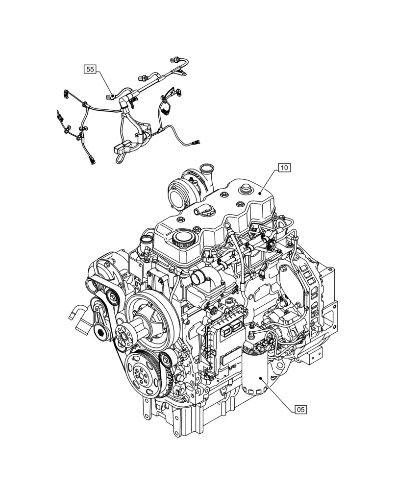 Схема запчастей Case IH F4DFE4132 B005 - (00.000.00) - PICTORIAL INDEX - MAIN SECTIONS (00) - GENERAL & PICTORIAL INDEX