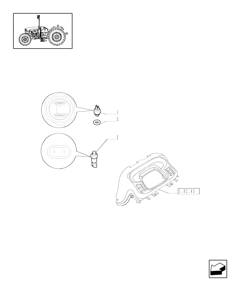 Схема запчастей Case IH JX1085C - (1.75.0[01]) - ELECTRIC CONTROLS (06) - ELECTRICAL SYSTEMS