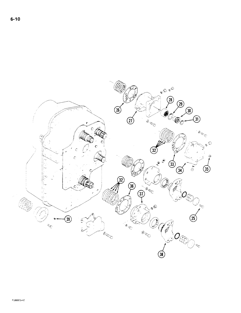 Схема запчастей Case IH STEIGER - (6-010) - TRANSMISSION (06) - POWER TRAIN