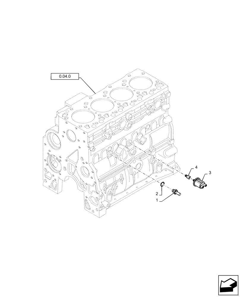 Схема запчастей Case IH P110 - (0.27.2) - MOTOR, SENSORS (02) - ENGINE