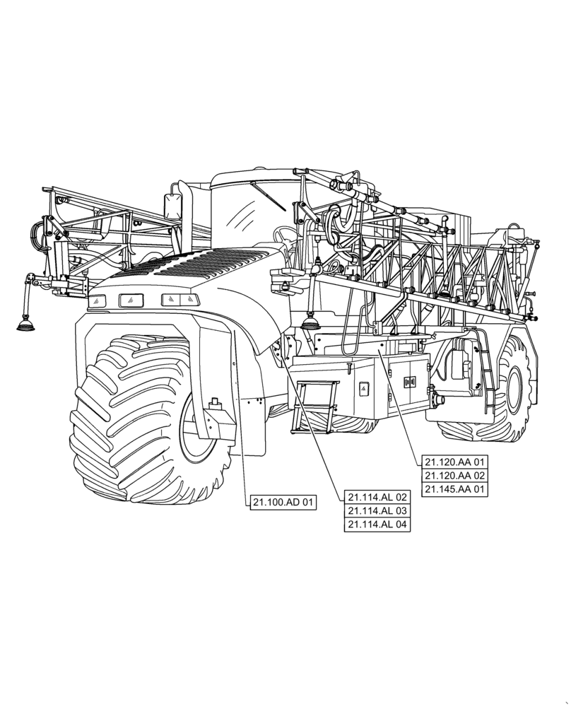 Схема запчастей Case IH TITAN 3040 - (21.000.00[01]) - SECTION INDEX - TRANSMISSION (21) - TRANSMISSION