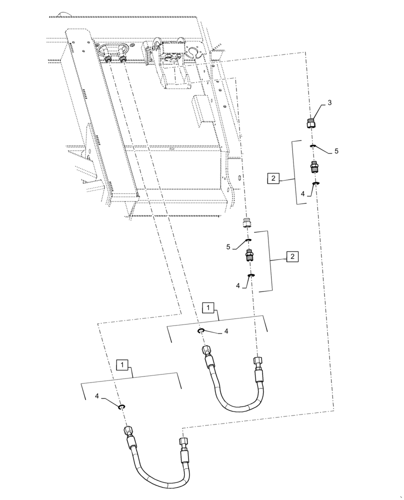 Схема запчастей Case IH 4416-30 - (35.602.AQ) - HOSE ASSY. MULTICOUPLER (35) - HYDRAULIC SYSTEMS