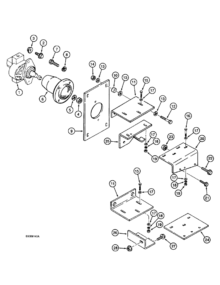 Схема запчастей Case IH 1688 - (8-30) - AUXILIARY PUMP AND MOUNTING (07) - HYDRAULICS