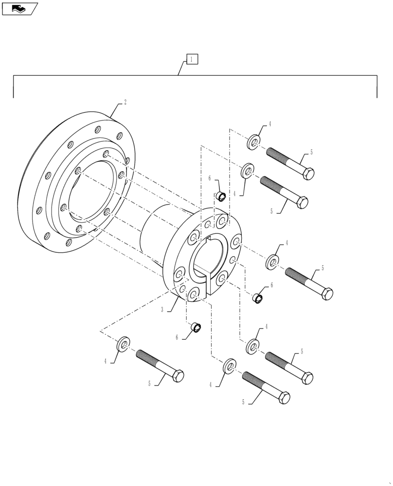 Схема запчастей Case IH TITAN 3540 - (25.400.AH[01]) - FRONT AXLE HUB, 3040, 3540 (25) - FRONT AXLE SYSTEM