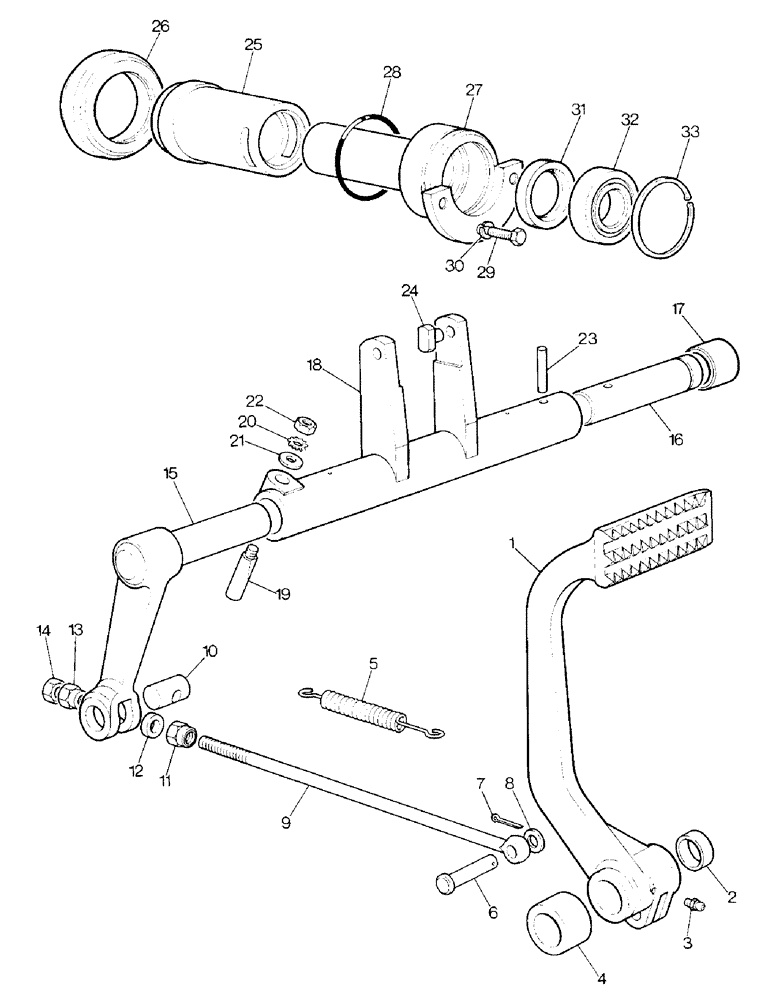 Схема запчастей Case IH 1290 - (C-03) - CONTINUOUS CLUTCH RELEASE MECHANISM (03.1) - CLUTCH