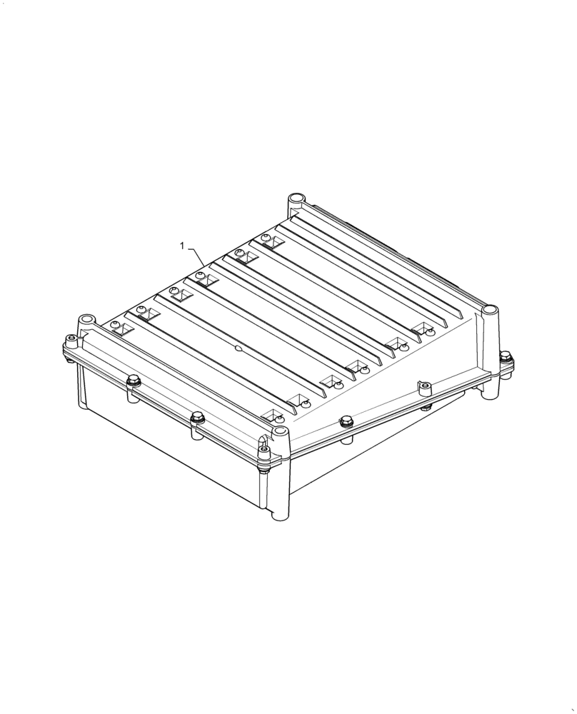 Схема запчастей Case IH 500 - (55.035.AH[02]) - MODULE FLOW (55) - ELECTRICAL SYSTEMS