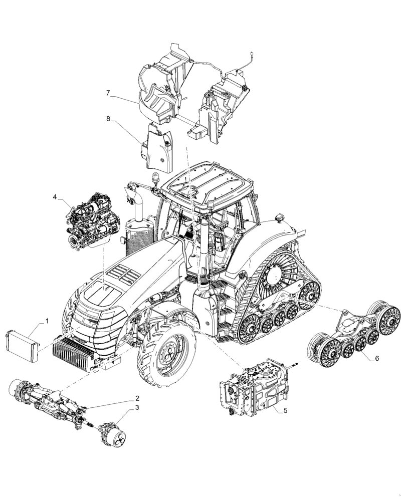 Схема запчастей Case IH MAGNUM 380 - (05.100.03[02]) - CAPACITIES (05) - SERVICE & MAINTENANCE