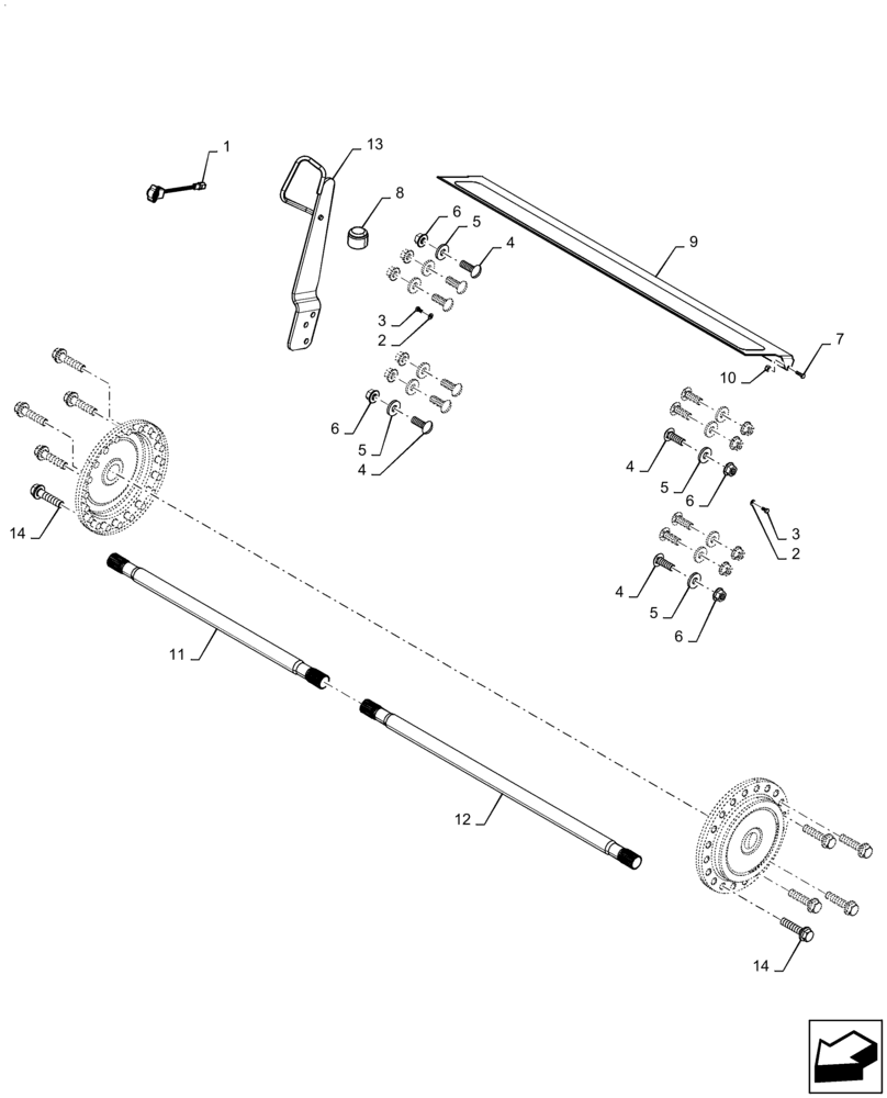 Схема запчастей Case IH 9230 - (60.110.AA[03]) - VAR - 425070 - ADAPTER, FEEDER, HILLCO (60) - PRODUCT FEEDING