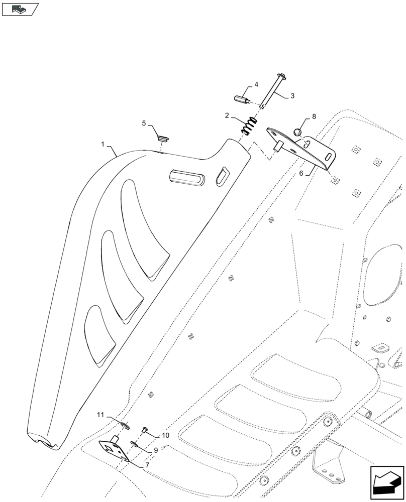 Схема запчастей Case IH 4408F-30 - (58.208.420) - TALL CORN ATTACHMENT - LH & RH (58) - ATTACHMENTS/HEADERS