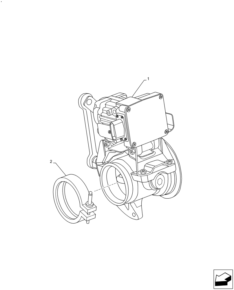 Схема запчастей Case IH F4DFE6132 B007 - (10.254.AZ[01]) - EXHAUST BRACKET AND CONTROLS (10) - ENGINE