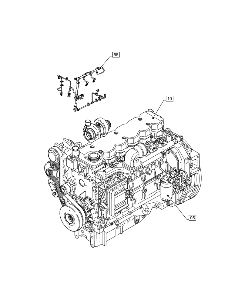 Схема запчастей Case IH F4DFE6132 B007 - (00.000.00) - PICTORIAL INDEX - MAIN SECTIONS (00) - GENERAL & PICTORIAL INDEX