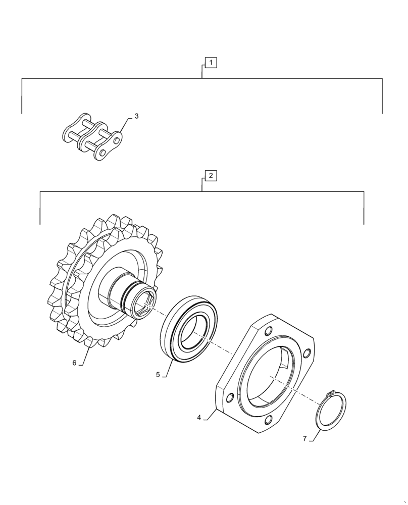 Схема запчастей Case IH 4416-30 - (88.100.58[04]) - DIA KIT, SPEED REDUCER (88) - ACCESSORIES