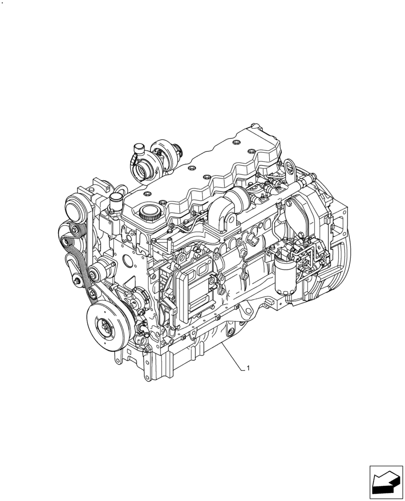 Схема запчастей Case IH F4DFE6132 B007 - (10.001.AD) - ENGINE (10) - ENGINE