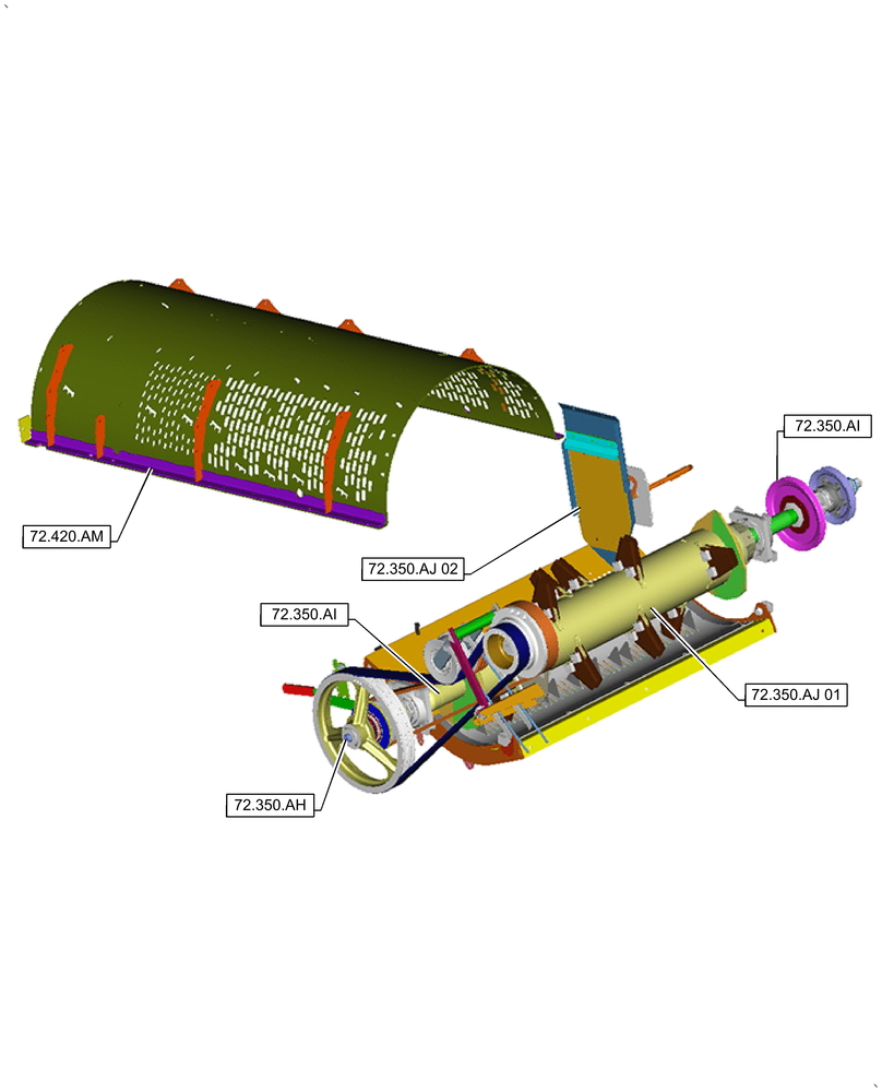 Схема запчастей Case IH 9240 - (72.000.00) - SECTION INDEX - SEPARATION (72) - SEPARATION