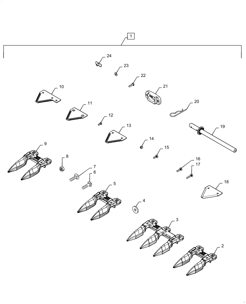 Схема запчастей Case IH 3020-35 - (88.058.17) - KIT MAINT. FLEX HEADER DOUBLE DRIVE (88) - ACCESSORIES