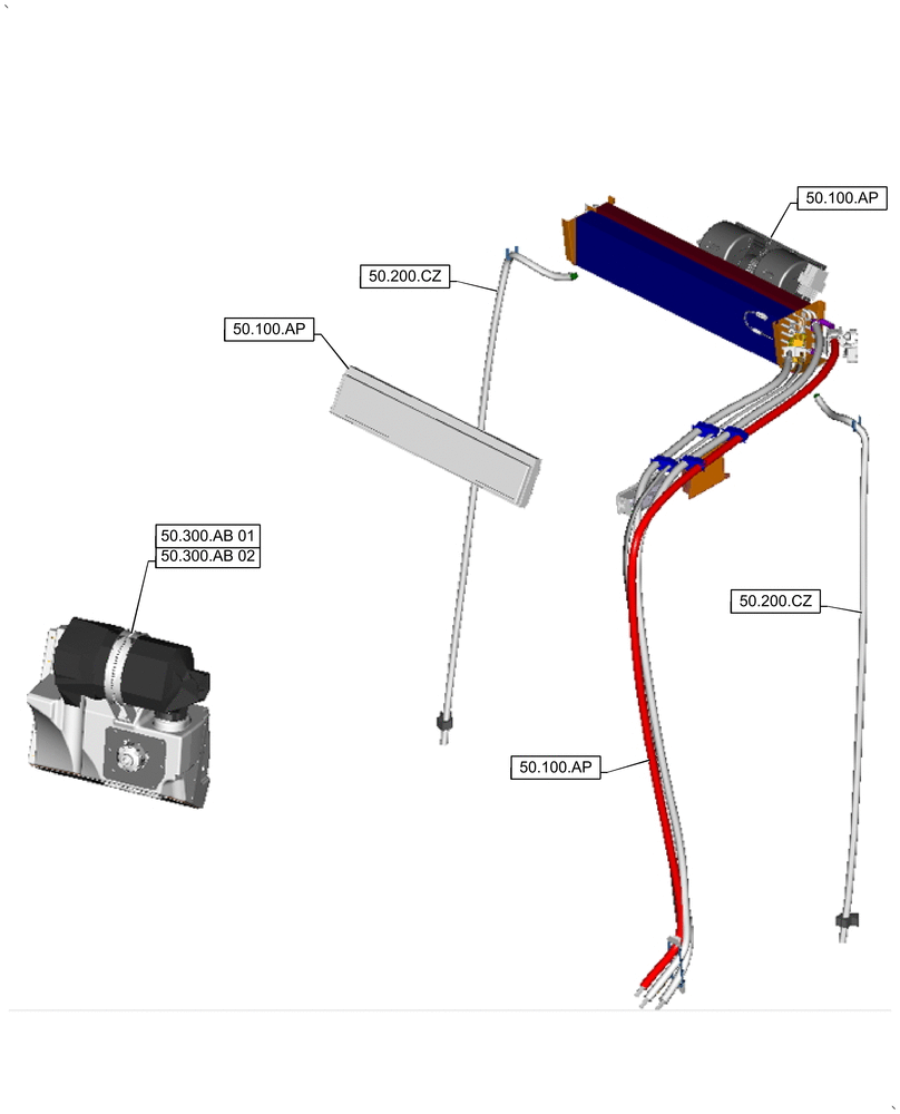 Схема запчастей Case IH 9240 - (00.000.50[02]) - PICTORIAL INDEX - CAB CLIMATE CONTROL (00) - GENERAL & PICTORIAL INDEX