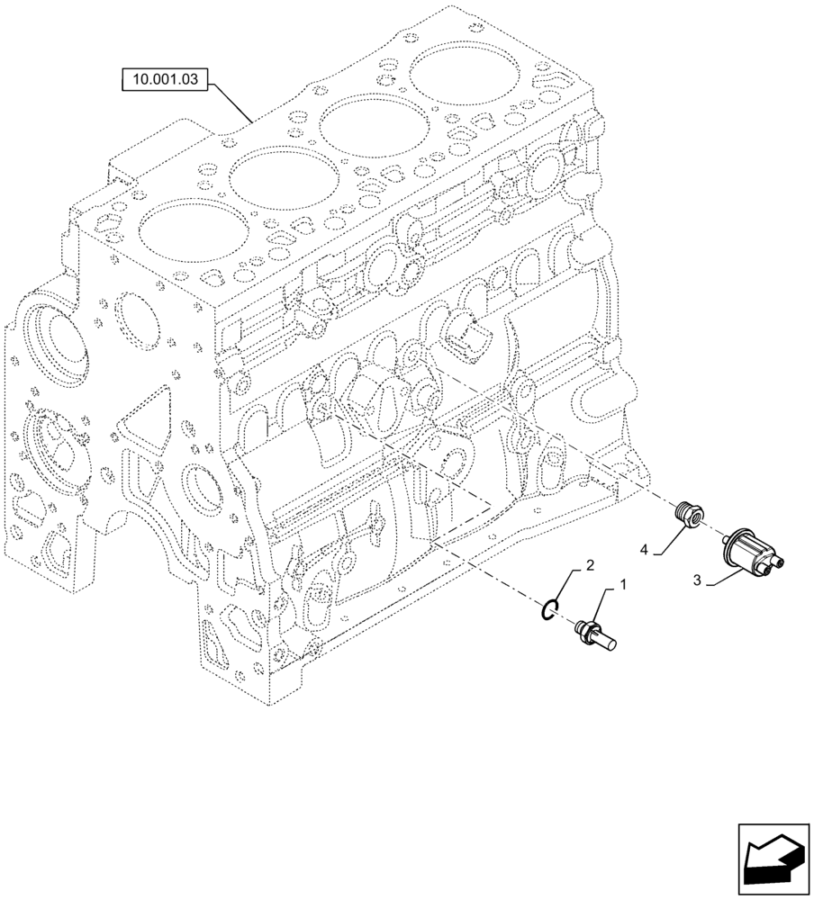 Схема запчастей Case IH P85 - (0.27.2) - MOTOR, SENSORS (02) - ENGINE