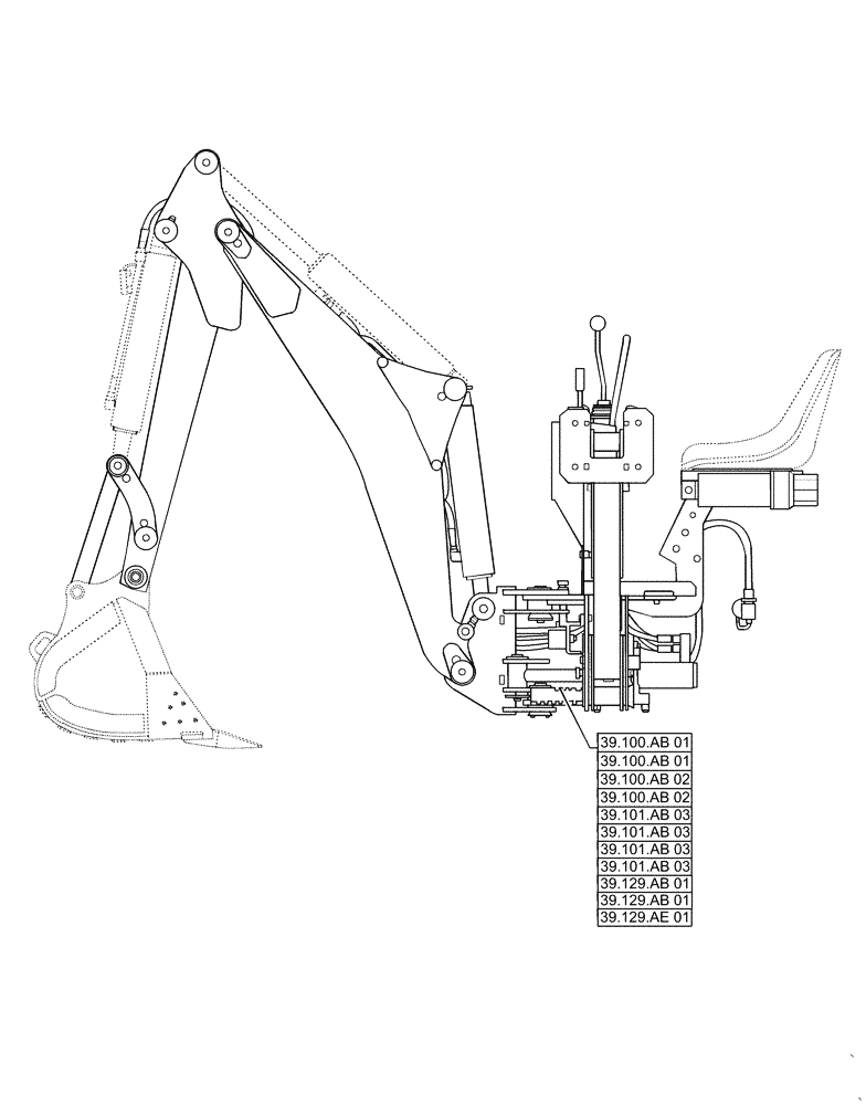 Схема запчастей Case IH BHA102 - (39.000.00) - SECTION INDEX - FRAMES AND BALLASTING (39) - FRAMES AND BALLASTING