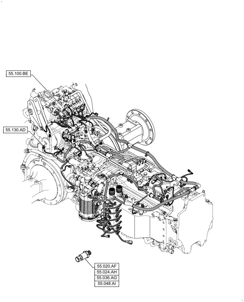 Схема запчастей Case IH PUMA2104 - (55.000.00[02]) - SECTION INDEX - ELECTRICAL SYSTEMS (55) - ELECTRICAL SYSTEMS