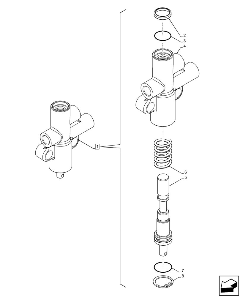 Схема запчастей Case IH FARMALL 110C - (18.104.AM[02]) - PTO CLUTCH, VALVE, COMPONENTS, CAB (18) - CLUTCH