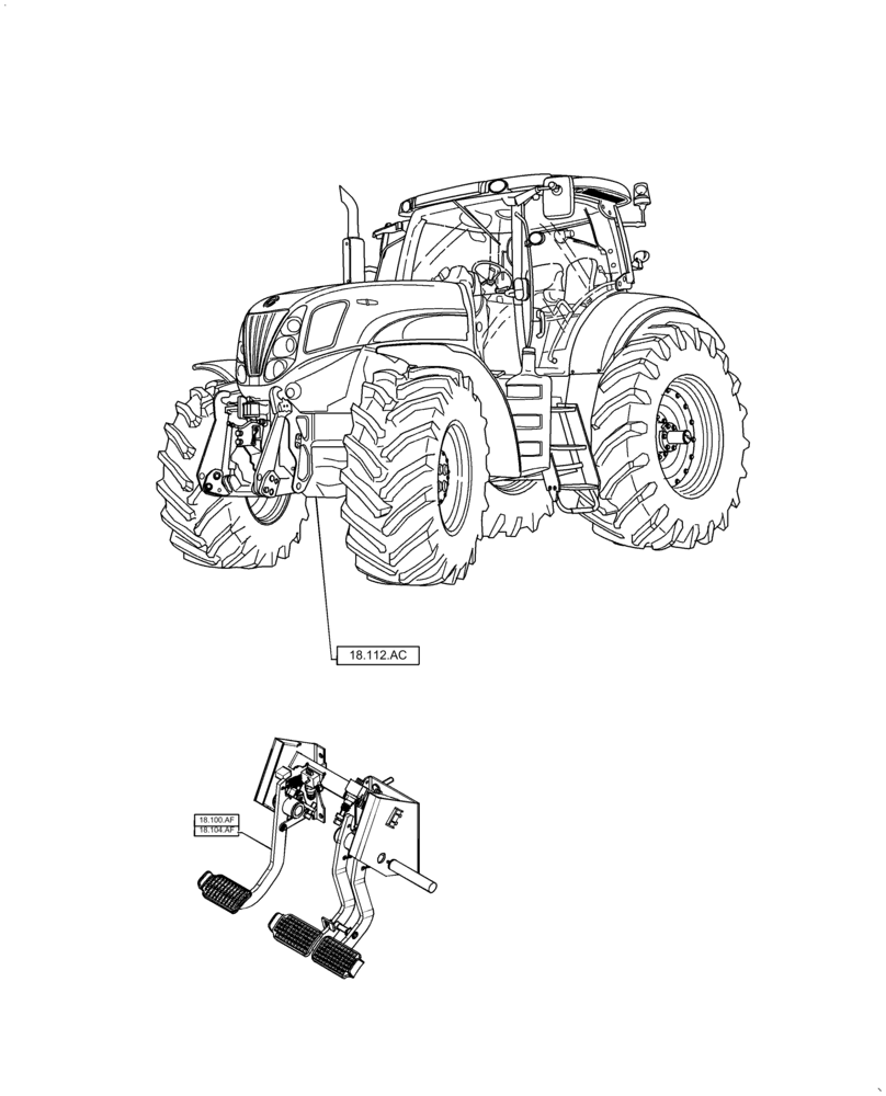 Схема запчастей Case IH PUMA2104 - (18.000.00[01]) - SECTION INDEX - CLUTCH (18) - CLUTCH