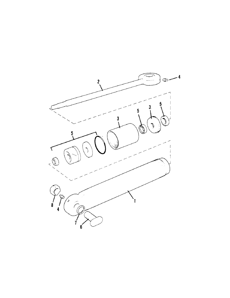 Схема запчастей Case IH 1690 - (H10-1) - STEERING CYLINDER, PRIOR TO P.I.N. 11210996, 2.087" (53 MM) DIAMETER MFD MODEL (13) - STEERING SYSTEM