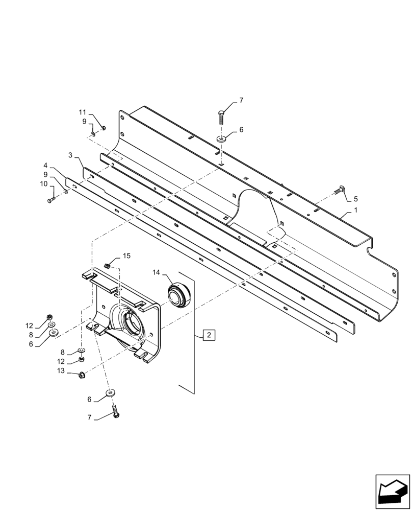 Схема запчастей Case IH 9240 - (66.331.AL[02]) - VAR - 722750, 425102, 425189 - MOUNTING PLATE, ROTOR (66) - THRESHING