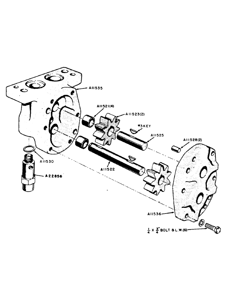 Схема запчастей Case IH 300B-SERIES - (092) - PARTS FOR G45336 CASE-O-MATIC DRIVE PUMP (08) - HYDRAULICS