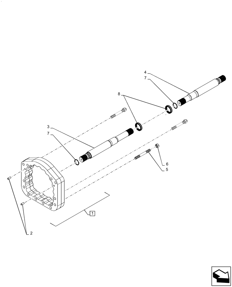 Схема запчастей Case IH QUADTRAC 420 - (27.100.AK[04]) - 88" TREAD SPACER, ASN ZFF304716 (27) - REAR AXLE SYSTEM