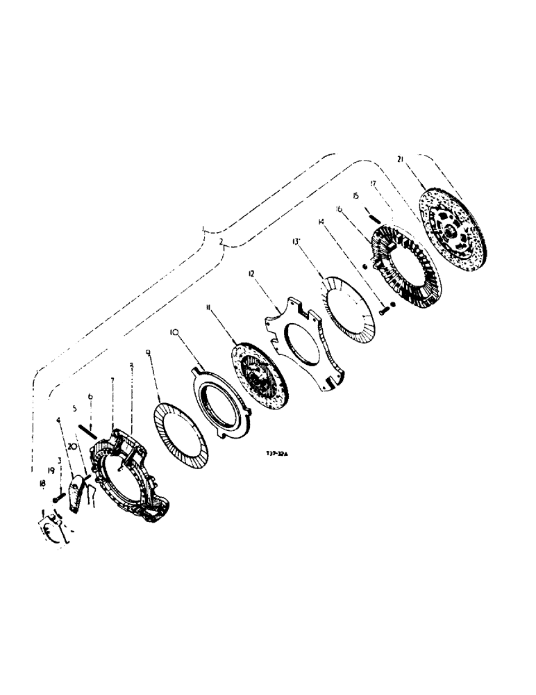 Схема запчастей Case IH 354 - (6-18) - ATTACHMENTS, DUAL CLUTCH AND FLYWHEEL, CONSTANT RUNNING P.T.O. ATTACHMENT Attachments