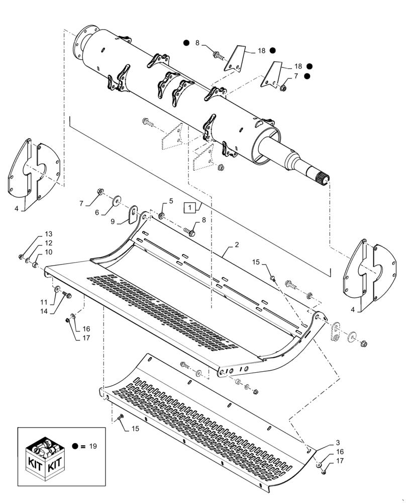 Схема запчастей Case IH 9230 - (72.350.AJ[02]) - VAR - 722759 - BEATER, ASN YDG218540 (72) - SEPARATION