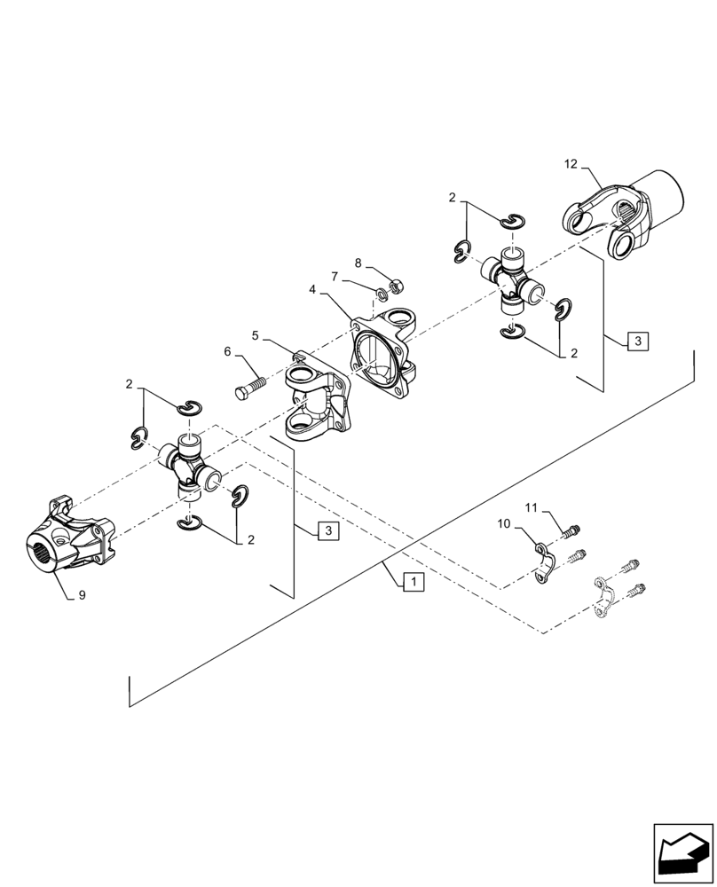 Схема запчастей Case IH 9240 - (60.150.AO[06]) - VAR - 425465, 425361, 425464, 425362 - FEEDER, PIVOT, YOKE (60) - PRODUCT FEEDING