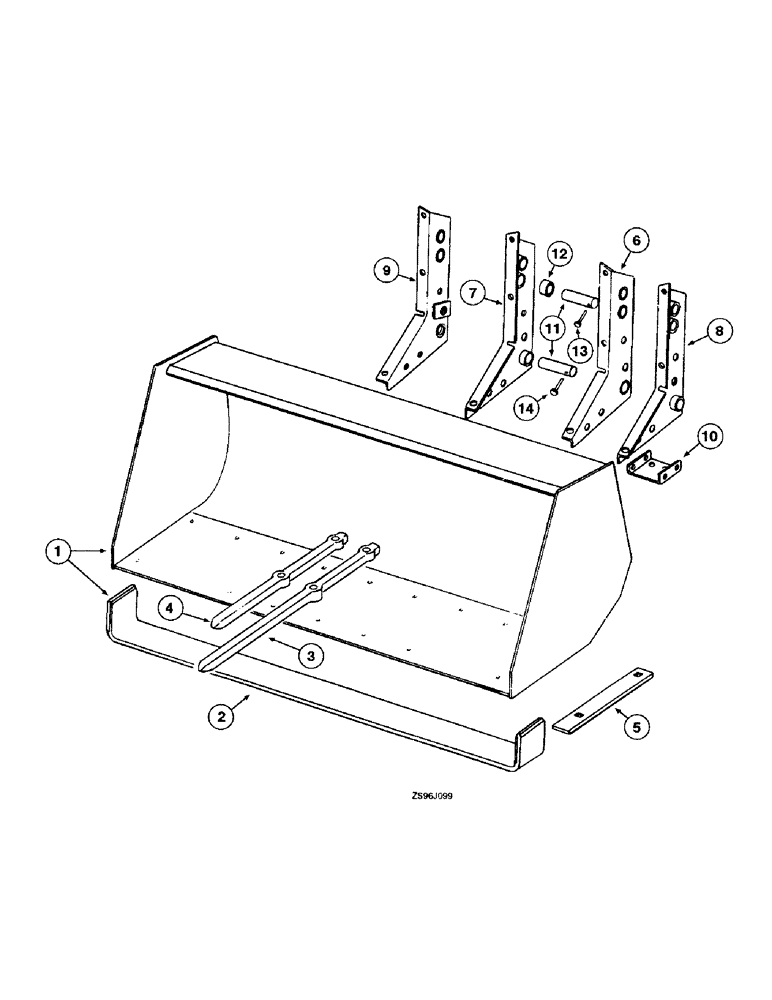 Схема запчастей Case IH 2350 - (3-26) - GENERAL PURPOSE BUCKET 