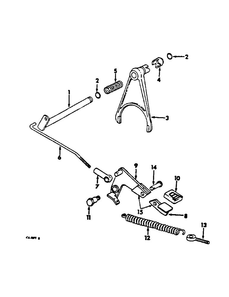 Схема запчастей Case IH 454 - (07-28) - DRIVE TRAIN, DIFFERENTIAL LOCK (04) - Drive Train