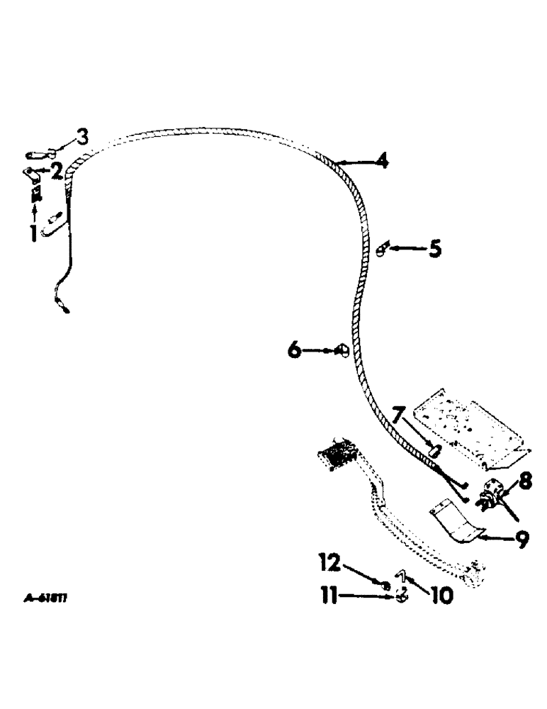 Схема запчастей Case IH 460 - (097) - ELECTRICAL SYSTEM, SAFETY STARTING SWITCH, INTERNATIONAL 460 SERIES TRACTORS (06) - ELECTRICAL SYSTEMS