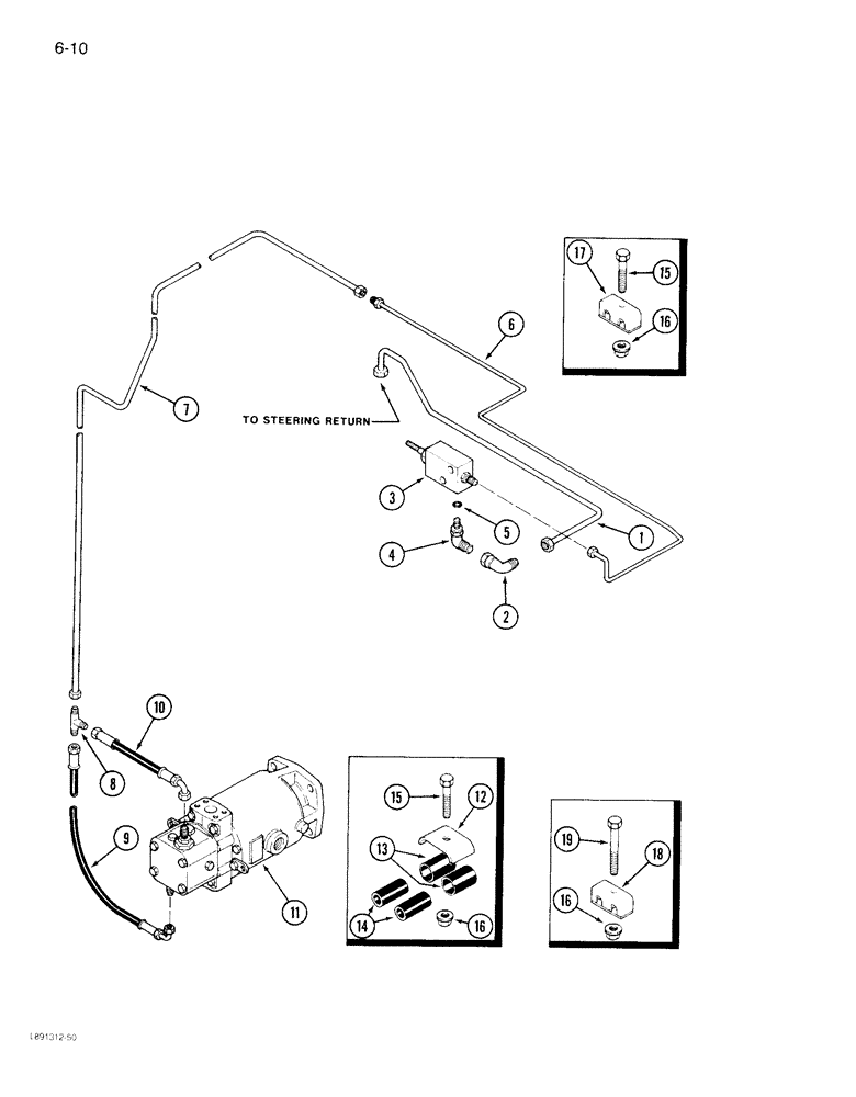 Схема запчастей Case IH 1844 - (6-10) - FOOT-N-INCH VALVE SYSTEM (03) - POWER TRAIN