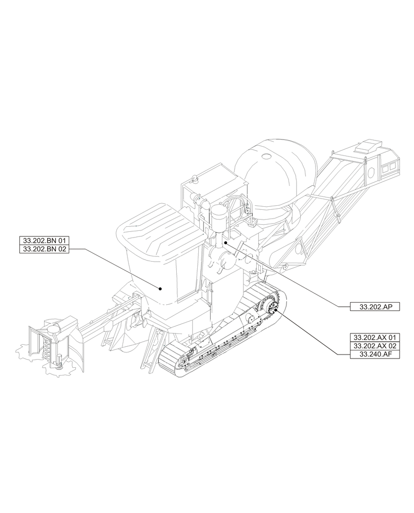 Схема запчастей Case IH A8800 - (00.000.33) - PICTORIAL INDEX - BRAKES & CONTROLS (00) - GENERAL & PICTORIAL INDEX