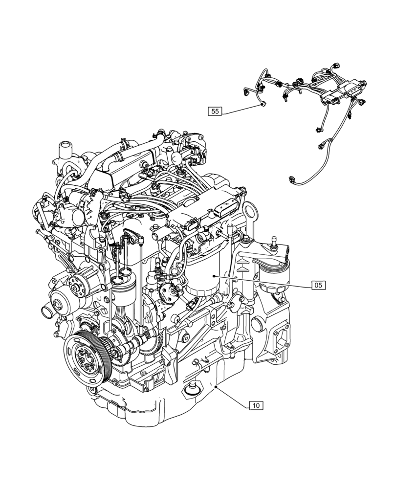 Схема запчастей Case IH F5GFL413A B007 - (00.000.00) - PICTORIAL INDEX - MAIN SECTIONS (00) - GENERAL & PICTORIAL INDEX