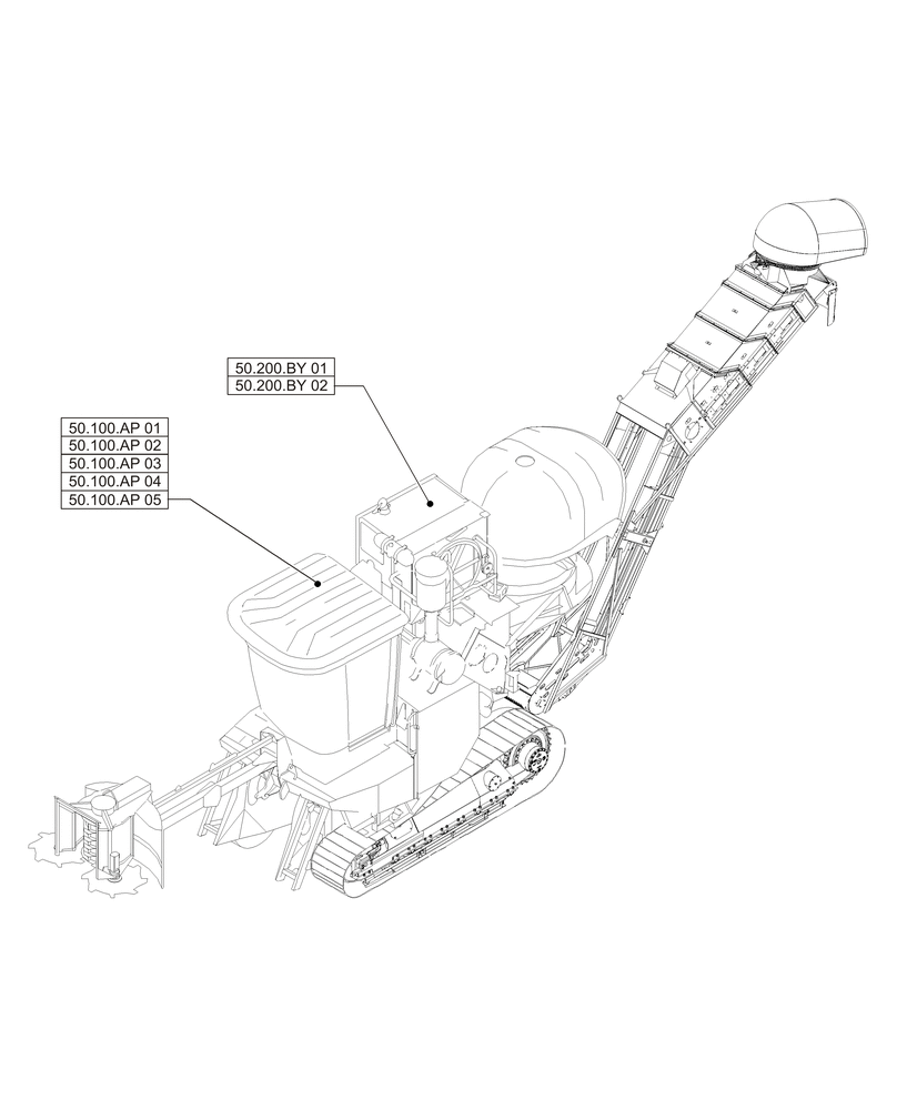 Схема запчастей Case IH A8800 - (00.000.50) - PICTORIAL INDEX - CAB CLIMATE CONTROL (00) - GENERAL & PICTORIAL INDEX