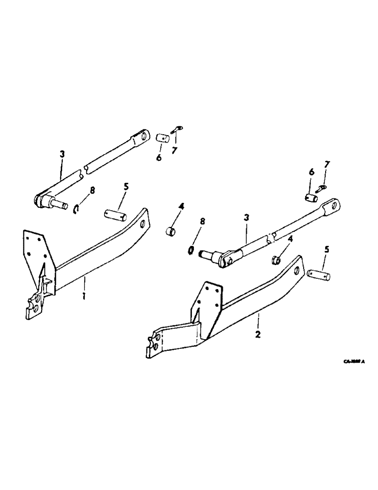 Схема запчастей Case IH 2400 - (17-11) - MOUNTED EQUIPMENT, BACKHOE SUBFRAME Mounted Equipment