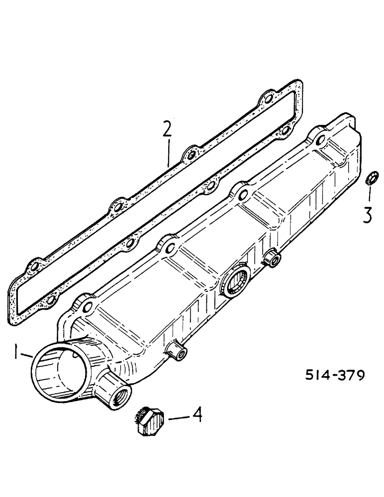 Схема запчастей Case IH 268 - (12-117) - INTAKE MANIFOLD Power