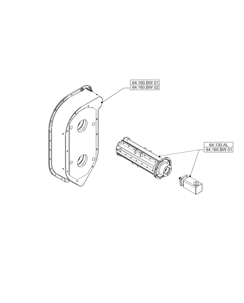 Схема запчастей Case IH A8800 - (64.000.00) - SECTION INDEX - CHOPPING (64) - CHOPPING
