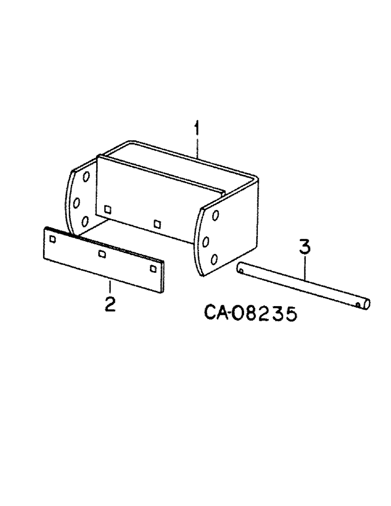 Схема запчастей Case IH 75 - (A-36[A]) - WEIGHT BAR ATTACHMENT 